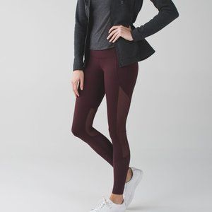 Lululemon Barre Star Pant BORDEAUX DRAMA SIZE 12